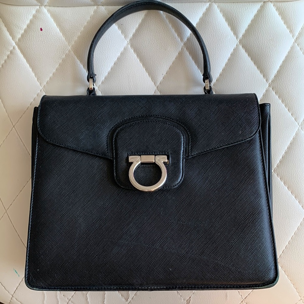 Salvatore Ferragamo black handbag